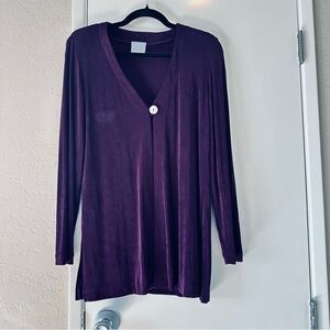 Vintage Rabbit Rabbit Rabbit Open Cardigan, 2P, Deep Purple, Y2K